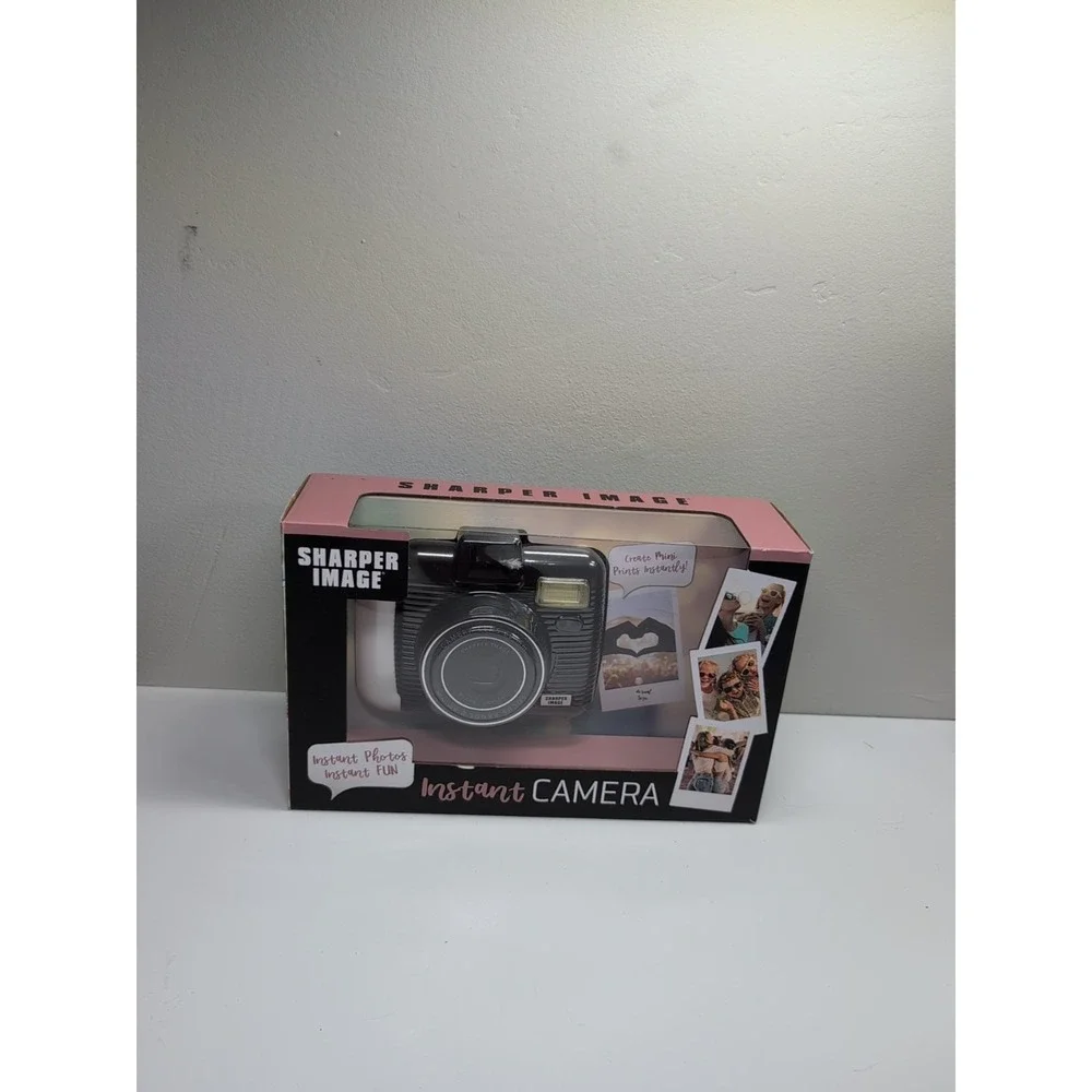 Sharper Image IC2018 Instant Camera - Black/White Compact‎ 60mm Lens